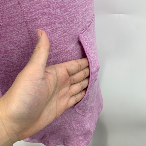 Nike Running Element Hooded Jacket Womens XS Purple Dri Fit Flat Seam Thumbholes - Picture 5 of 16